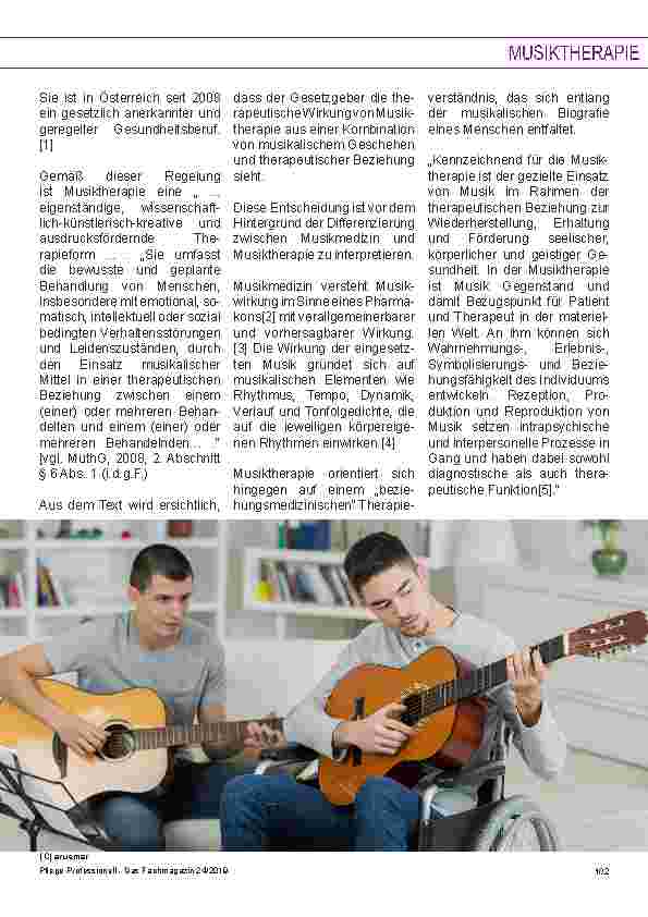 Vorschauseite 2: Musiktherapie