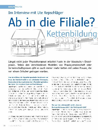 Vorschauseite 1: Ab in die Filiale? Kettenbildung.