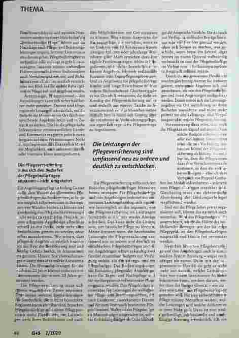 Vorschauseite 2: Konzepte und Lösungen für die Pflege in ländlichen Regionen