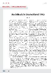 Vorschauseite 1: Buchdruck in Deutschland 1945 Teil 1