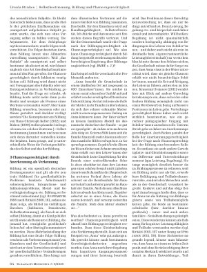 Vorschauseite 5: Selbstbestimmung, Bildung und Chancengerechtigkeit – Gräten, die im Hals stecken bleiben