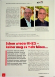 Vorschauseite 1: Schon wieder KHZG - keiner mag es mehr hören.