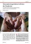 Vorschauseite 1: Tröstende Sorgekultur in Zeiten der Pandemie. Würdezentrierte Beziehungsgestaltung wider moralische Verletzbarkeit.
