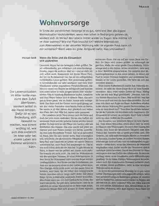 Vorschauseite 1: Wohnversorge