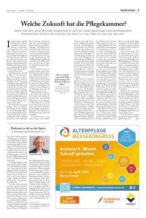 Vorschauseite 1: Welche Zukunft hat die Pflegekammer?