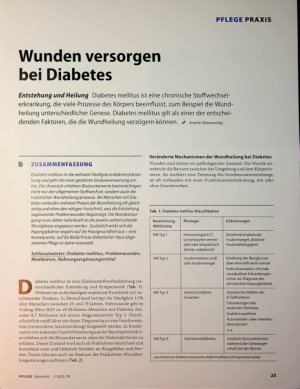 Vorschauseite 1: Wunden versorgen bei Diabetes