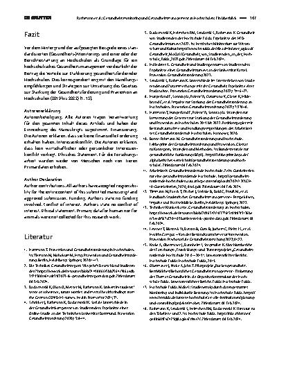 Vorschauseite 6: Gesundheitsmonitoring und Gesundheitsmanagement an Hochschulen: Ein Überblick