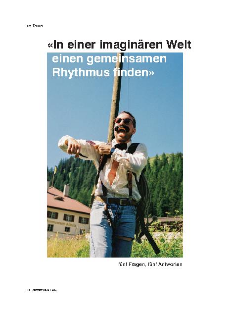 Vorschauseite 1: "In einer imaginären Welt einen gemeinsamen Rhythmus finden"