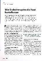 Vorschauseite 1: Wie Krebstherapien die Haut beeinflussen