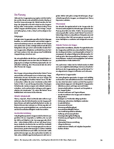 Vorschauseite 2: Aller Anfang ist gar nicht so schwer! Vorbereitung für einen gelungenen Einstieg in pflegetherapeutische Gruppen