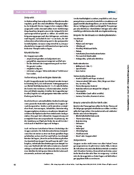 Vorschauseite 3: Aller Anfang ist gar nicht so schwer! Vorbereitung für einen gelungenen Einstieg in pflegetherapeutische Gruppen