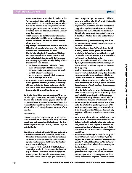 Vorschauseite 5: Aller Anfang ist gar nicht so schwer! Vorbereitung für einen gelungenen Einstieg in pflegetherapeutische Gruppen