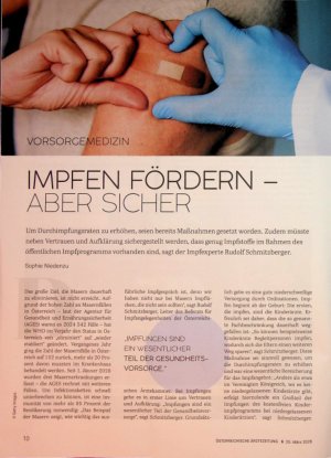 Vorschauseite 1: Impfen fördernaber sicher