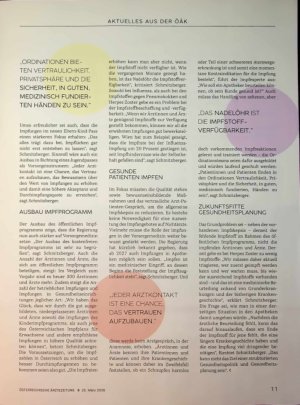 Vorschauseite 2: Impfen fördernaber sicher
