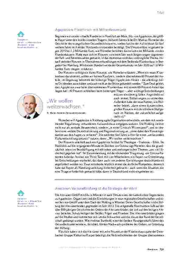 Vorschauseite 2: Christliche Kliniken: Das Erbe der Orden