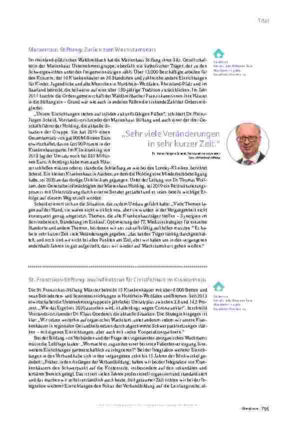 Vorschauseite 6: Christliche Kliniken: Das Erbe der Orden