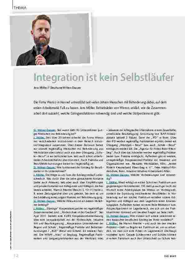 Vorschauseite 1: Integration ist kein Selbstläufer