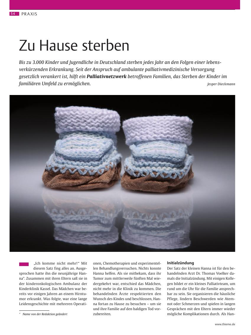 Vorschauseite 1: Zu Hause sterben