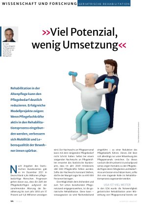 Vorschauseite 1: »Viel Potenzial, wenig Umsetzung«