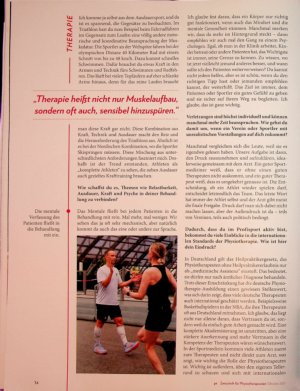 Vorschauseite 3: „Das Wichtigste ist, seine Grenze zu kennen“ Sportphysiotherapie im Profisport
