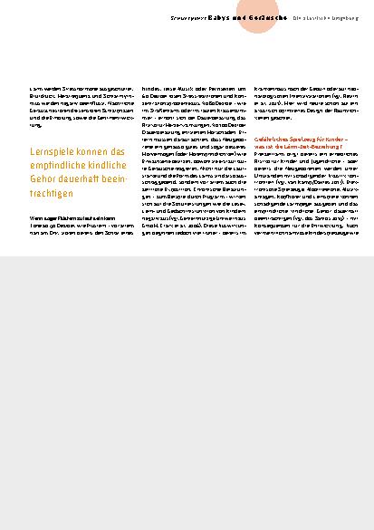 Vorschauseite 4: Lärm im Kinderzimmer