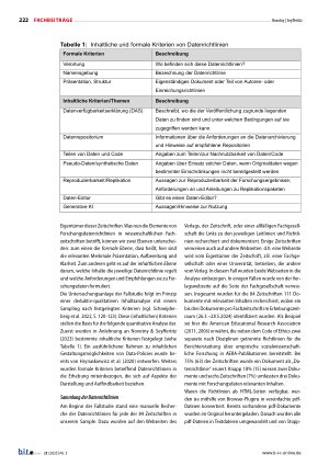 Vorschauseite 4: Forschungsdatenrichtlinien in wissenschaftlichen Zeitschriften Erkenntnisse aus einer Fallstudie und Entwicklung forschungsunterstützender Services