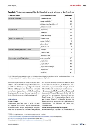 Vorschauseite 5: Forschungsdatenrichtlinien in wissenschaftlichen Zeitschriften Erkenntnisse aus einer Fallstudie und Entwicklung forschungsunterstützender Services