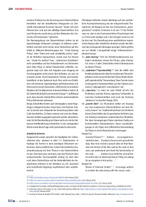 Vorschauseite 6: Forschungsdatenrichtlinien in wissenschaftlichen Zeitschriften Erkenntnisse aus einer Fallstudie und Entwicklung forschungsunterstützender Services
