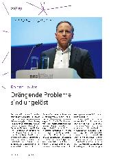 Vorschauseite 1: Roland Laufer Drängende Probleme sind ungelöst.