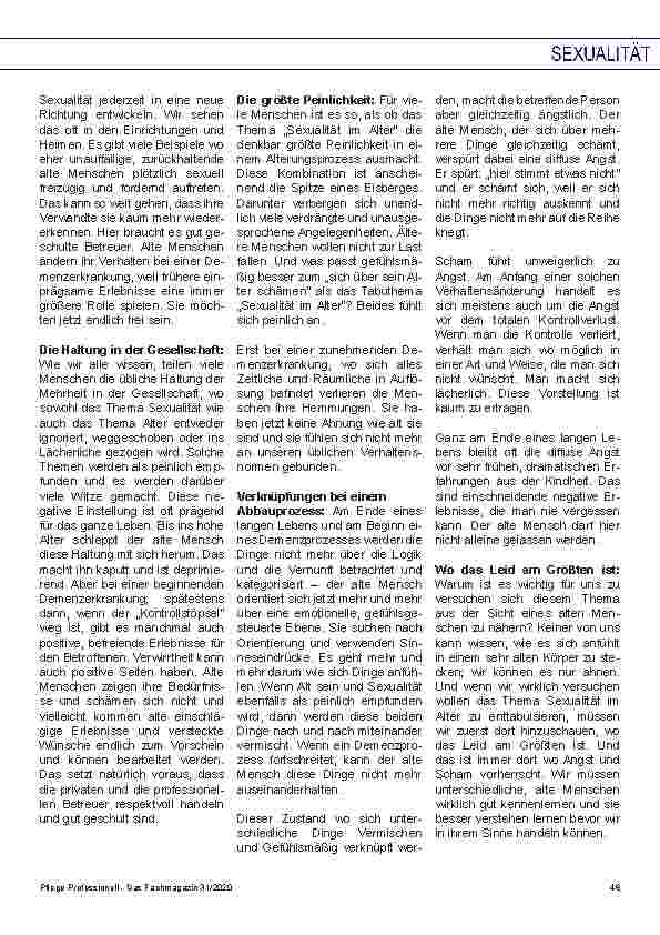 Vorschauseite 2: Alt sein ist keine Sünde. Können wir Alter und Sexualität akzeptieren?