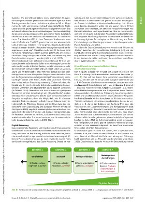 Vorschauseite 2: Digital Reasoning im wissenschaftlichen Kontext: Wie können wir den Dialog zwischen menschlicher und Künstlicher Intelligenz gestalten und verantworten?