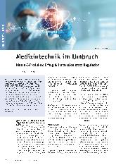 Vorschauseite 1: Medizintechnik im Umbruch Klasse-I-Produkte: Erfolg & Innovation trotz Regulierung