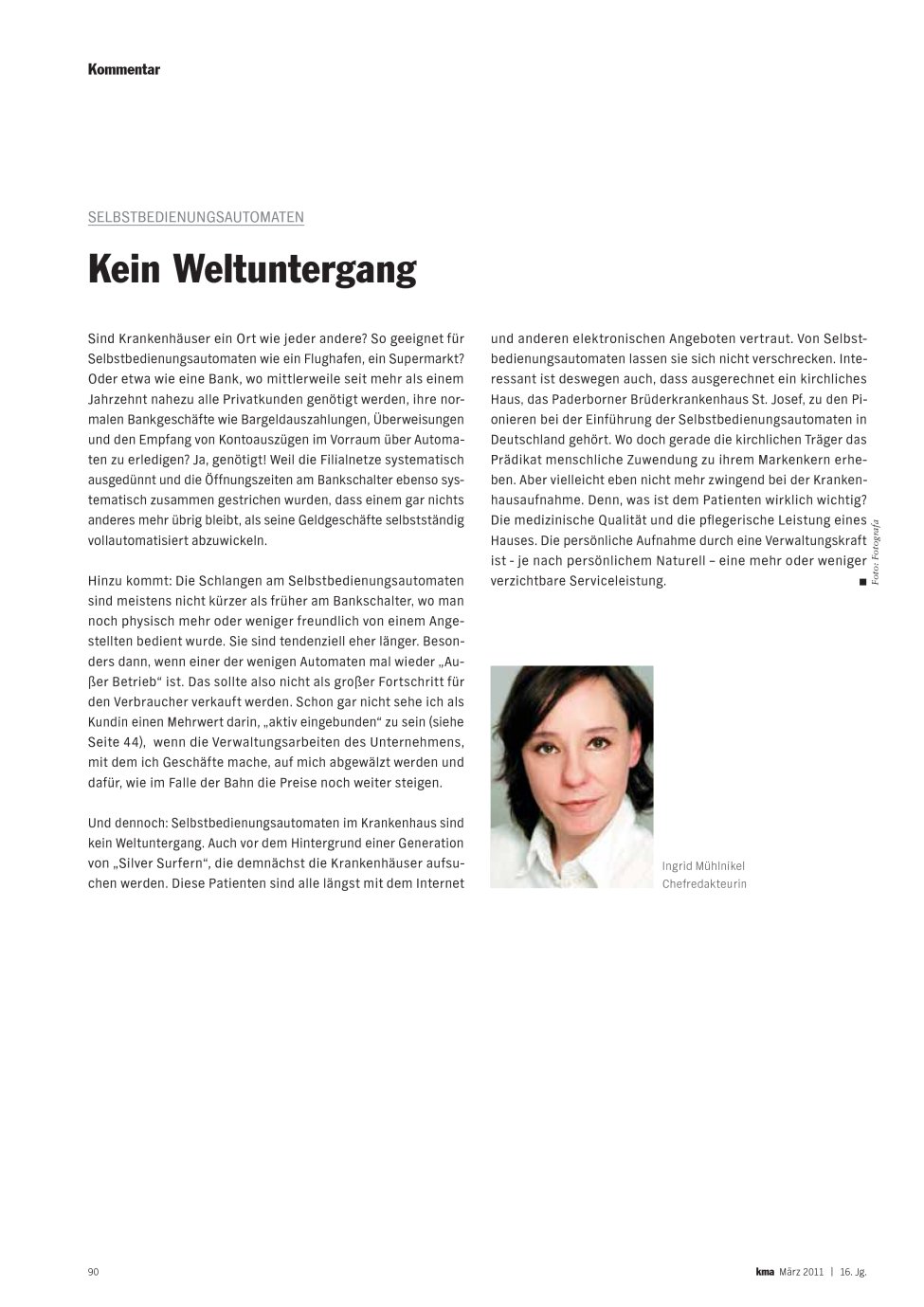 Vorschauseite 1: Kein Weltuntergang