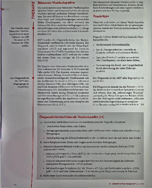 Vorschauseite 3: Nicht uni-, sondern bilaterale Vestibulopathie. Zwei Fallbeispiele mit spezieller Diagnostik.