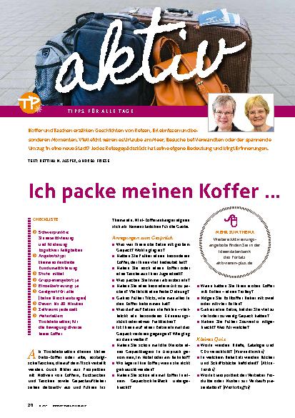 Vorschauseite 1: Ich packe meinen Koffer …