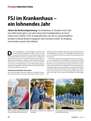 Vorschauseite 1: FSJ im Krankenhaus – ein lohnendes Jahr