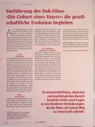 Vorschauseite 1: Vorführung des Dok-Films "Die Geburt eines Vaters": die gesellschaftliche Evolution begleiten