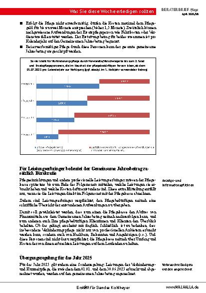 Vorschauseite 6: Beraterbrief Pflege Heft 8-2025