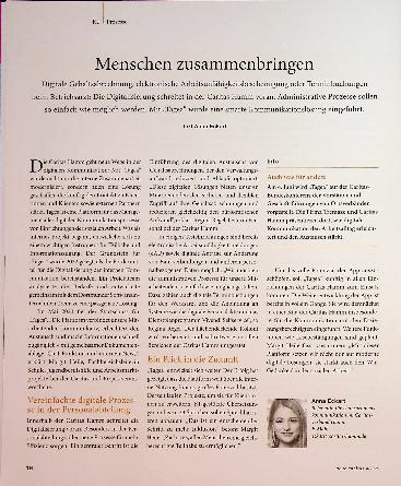 Vorschauseite 1: Menschen zusammenbringen