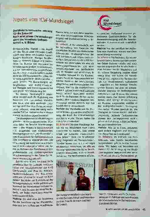 Vorschauseite 1: Neues vom ICW-Wundversiegel