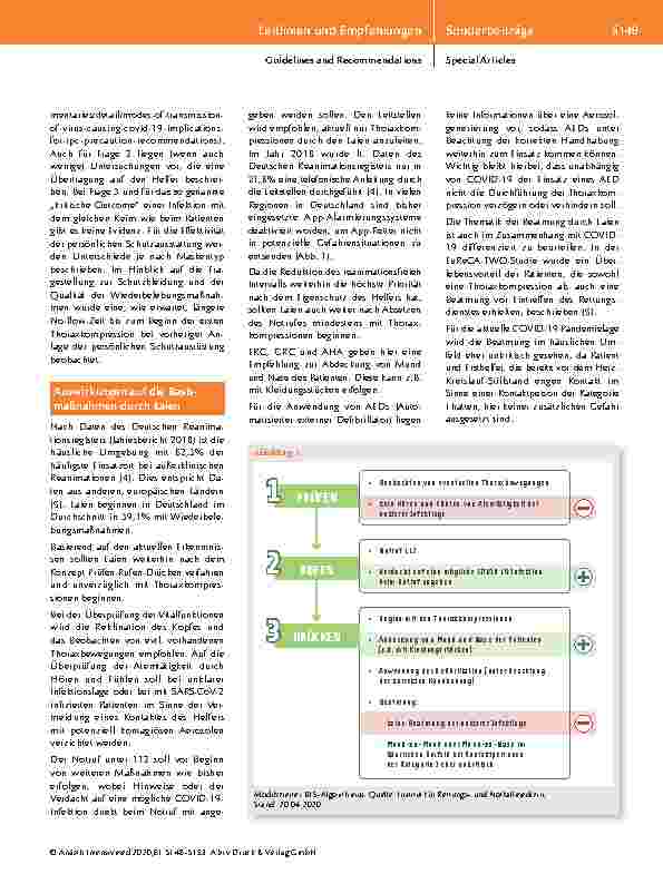 Vorschauseite 2: COVID-19 und Herz-Kreislauf-Stillstand