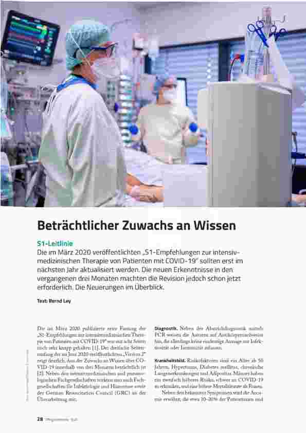 Vorschauseite 1: Beträchtlicher Zuwachs an Wissen