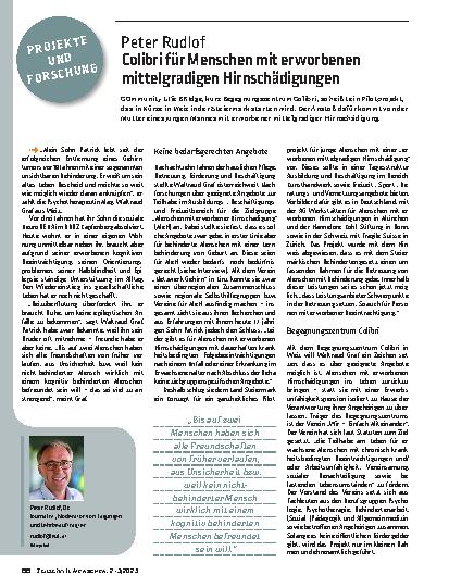 Vorschauseite 1: Colibri für Menschen mit erworbenen mittelgradigen Hirnschädigungen