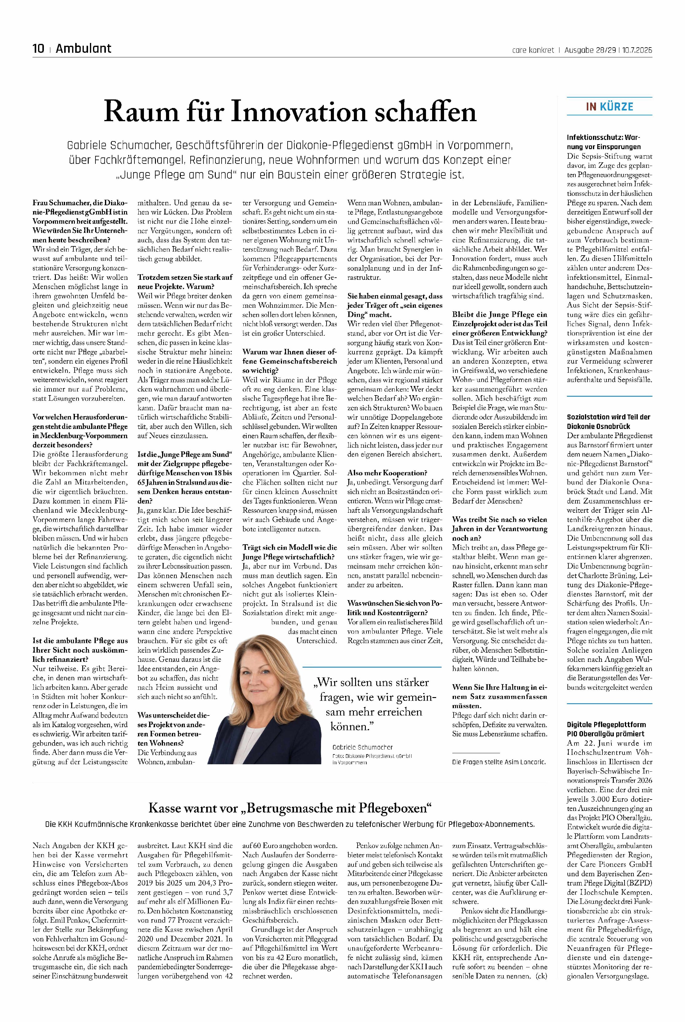 Vorschauseite 1: Raum für Innovation schaffen
