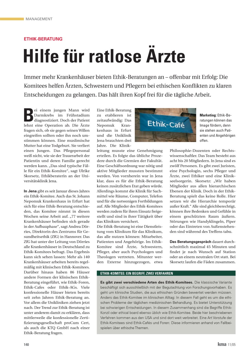 Vorschauseite 1: Hilfe für ratlose Ärzte