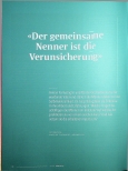 Vorschauseite 1: "Der gemeinsame Nenner ist die Verunsicherung."