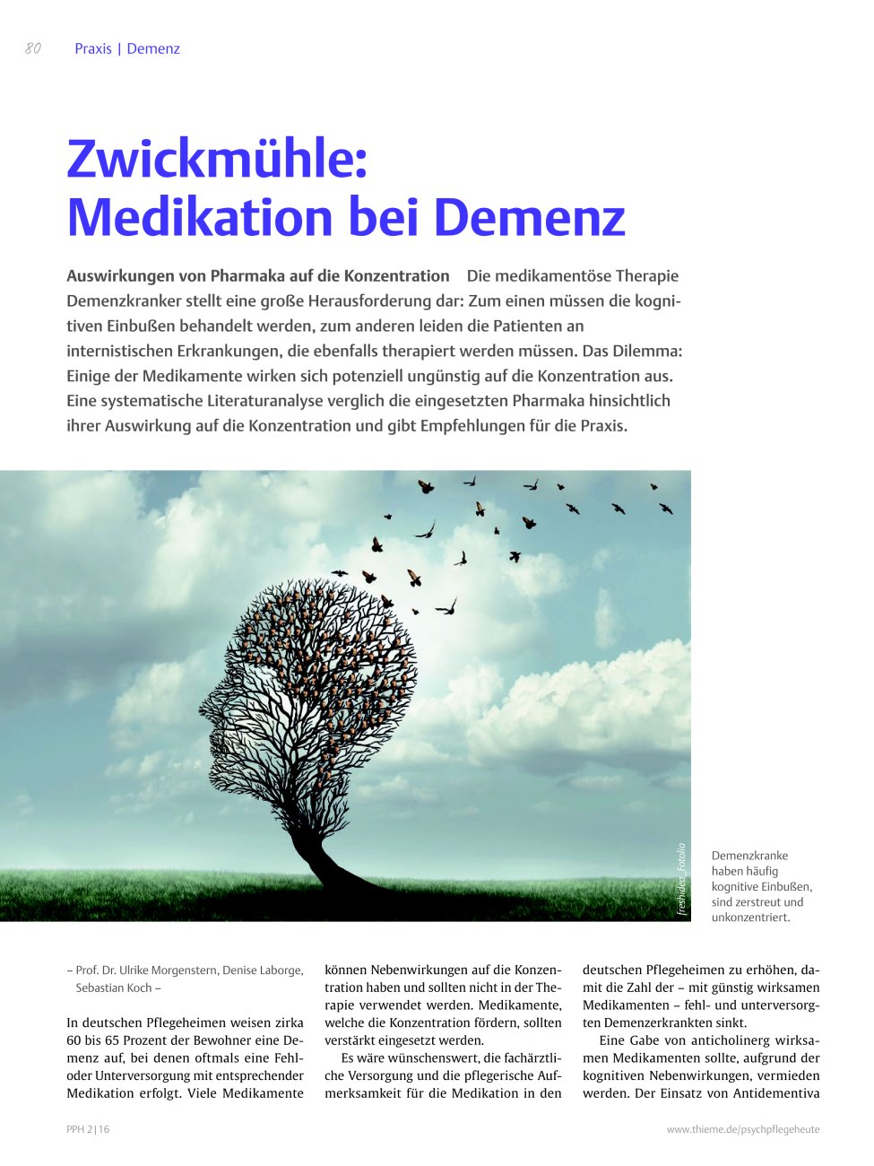 Vorschauseite 1: Zwickmühle: Medikation bei Demenz