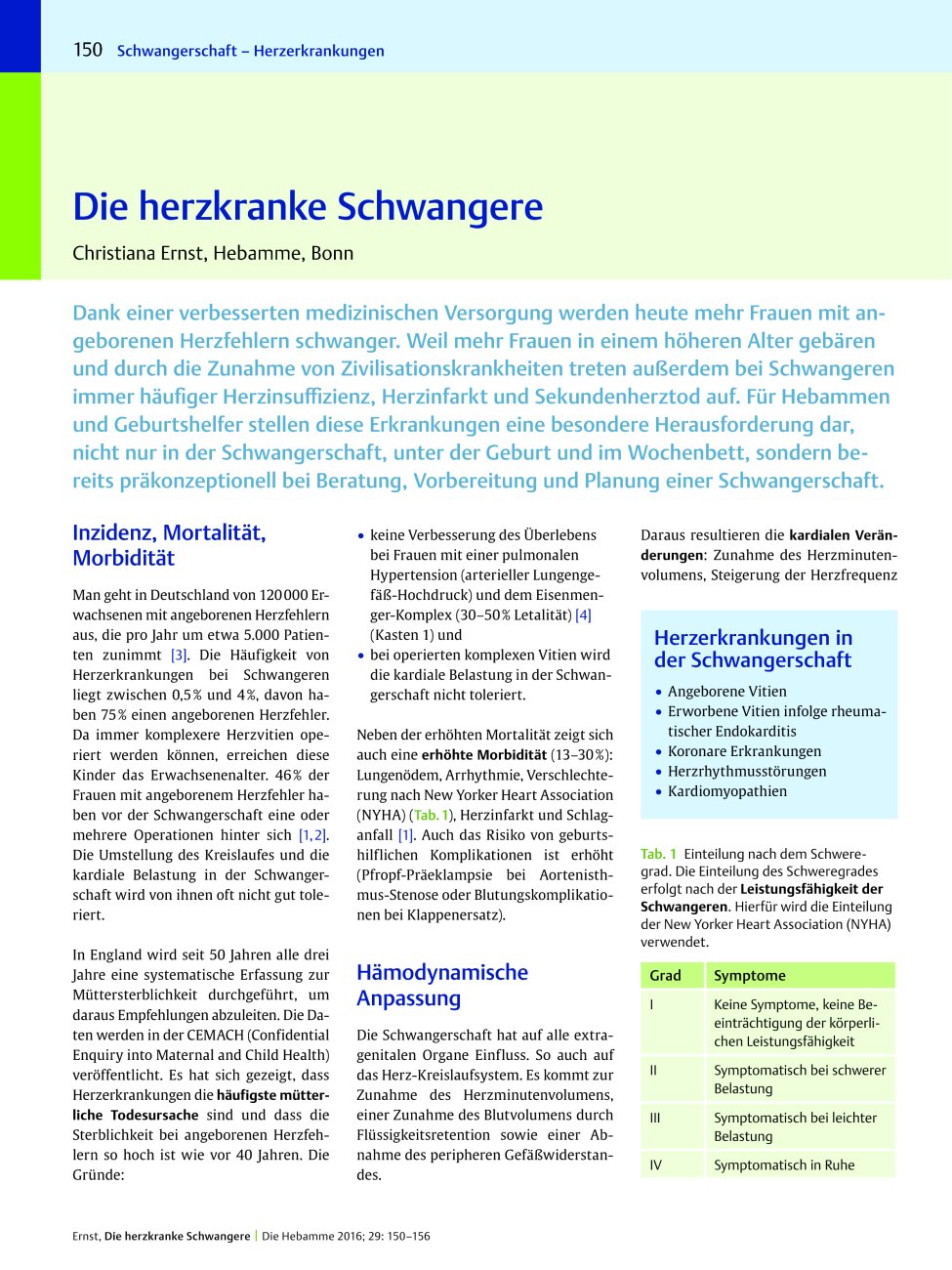 Vorschauseite 1: Die herzkranke Schwangere