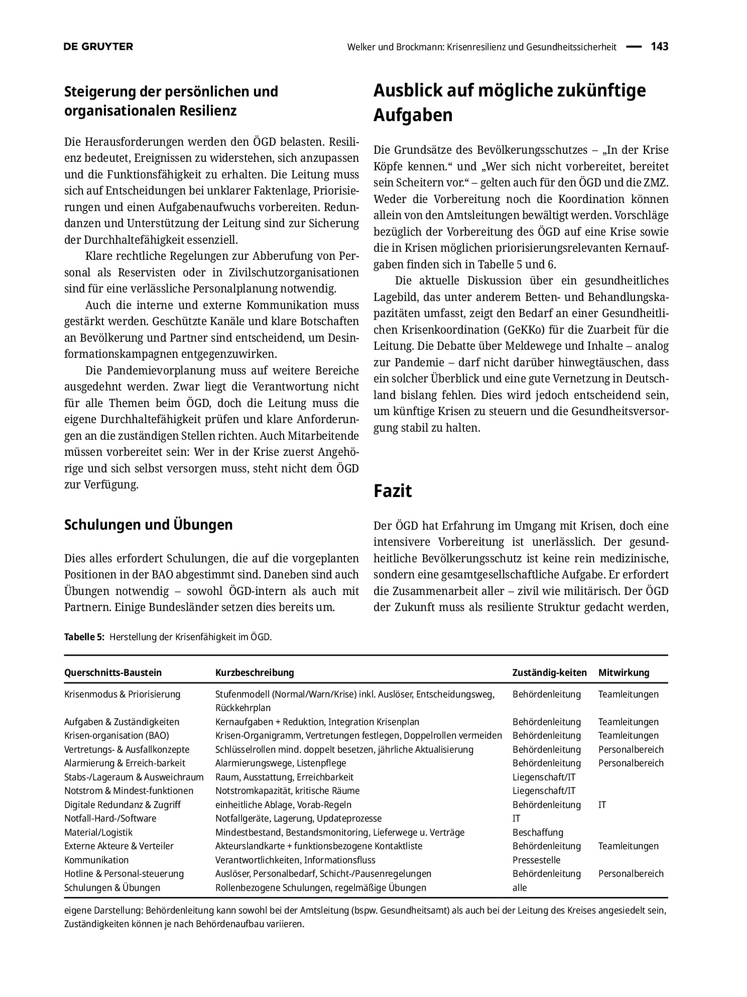 Vorschauseite 4: Krisenresilienz und Gesundheitssicherheit: Wie können sich ÖGD-Landesbehörden und Gesundheitsämter vorbereiten?