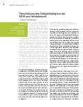 Vorschauseite 1: Verschiebung des Gültigkeitsbeginns der MDR aus Herstellersicht
